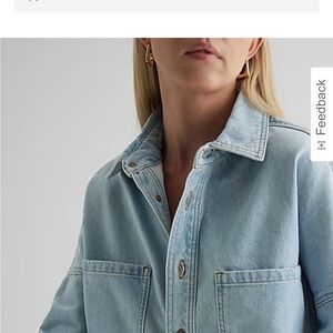 Denim oversized Shacket
